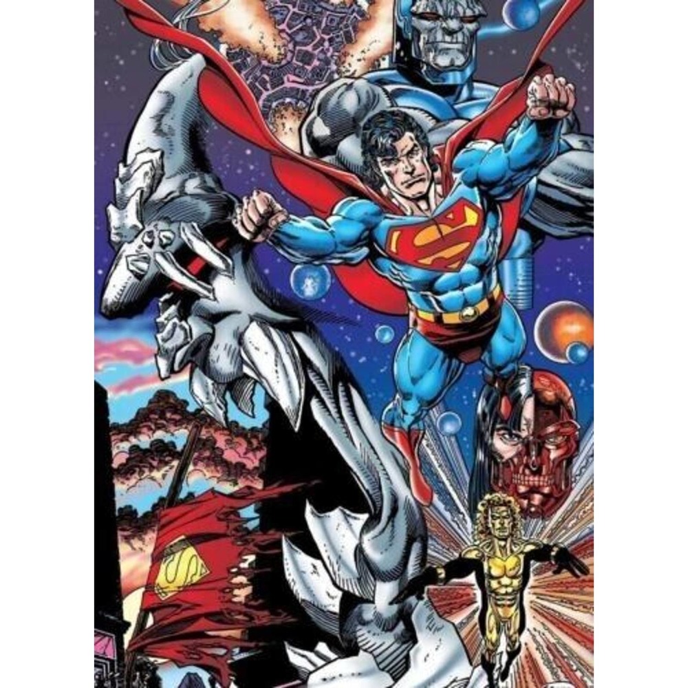 SUPERMAN DOOMSDAY HUNTER PREY POSTER DC BREEDING JURGENS DARKSEID CYBORG 1993